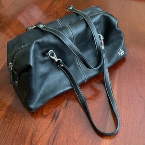 Lauren Ralph Lauren black leather purse